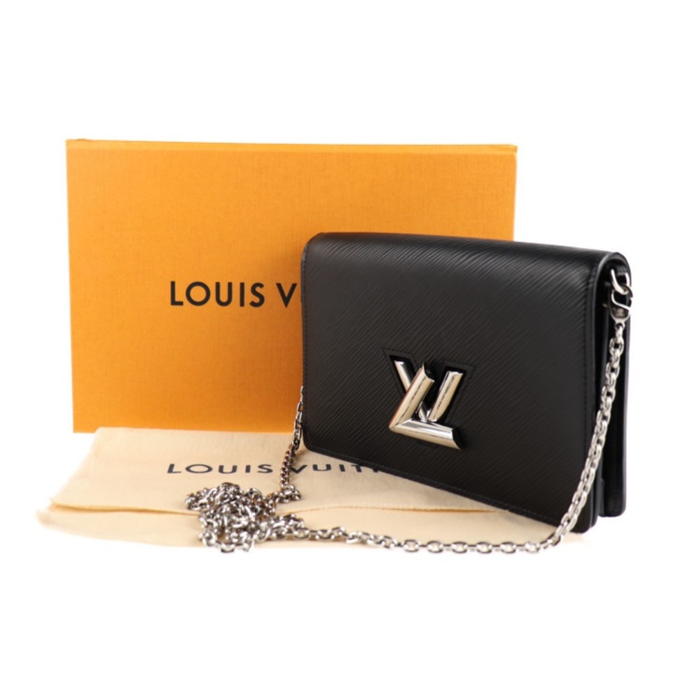 Louis Vuitton Twist Belt Shoulder Bag Epi Leather Noir